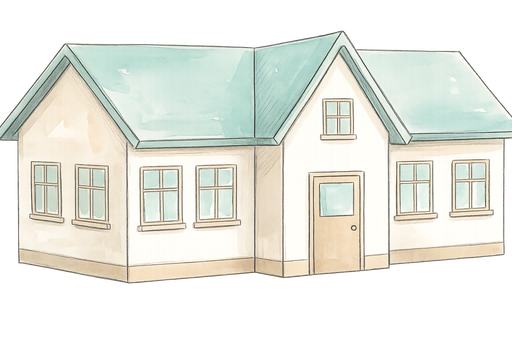 学校をイメージしたイラスト